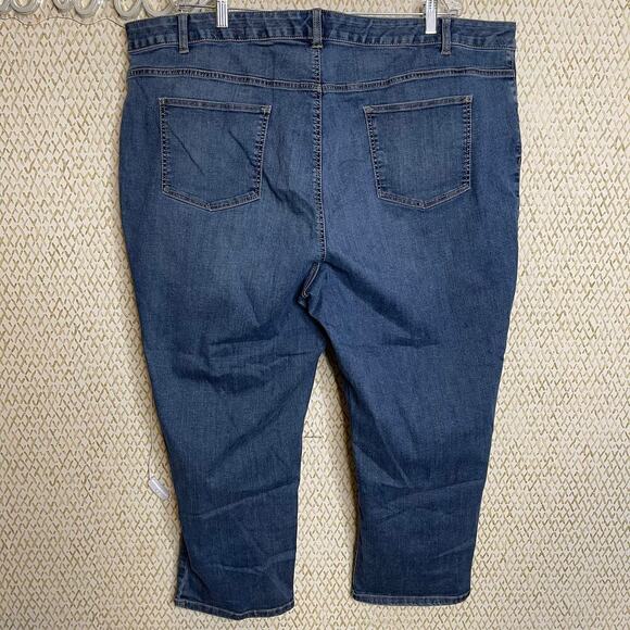 TALBOTS Simply Flattering 5 Pocket Womens Plus Size Ankle Length Jeans Size 26W - Picture 7 of 9